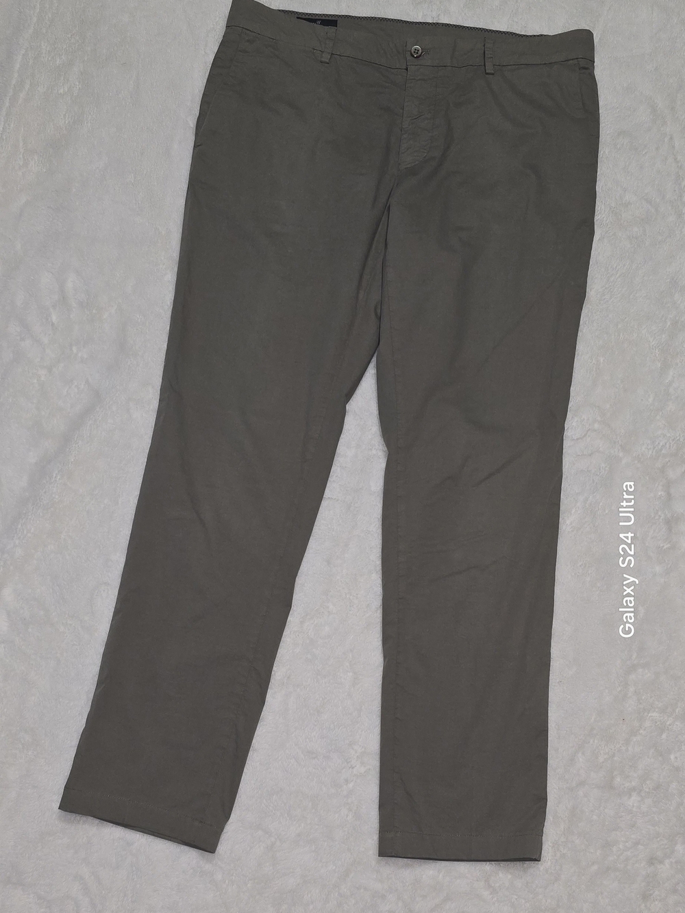 Mason's Italian Mens Chinos Size 52 (US 36) Taupe Khaki Cotton Casual Slacks